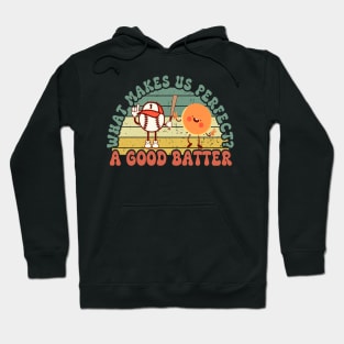 Funny Pancake and Baseball - Joke Hoodie